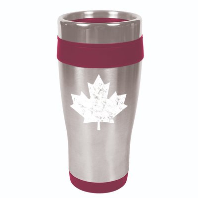 Canada Maple Leaf Flag Vintage Red White Canada Day Tank Top 16oz Travel Tumbler