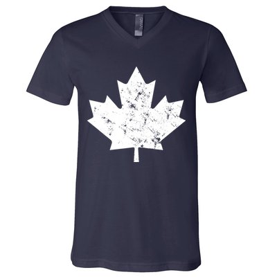 Canada Maple Leaf Flag Vintage Red White Canada Day Tank Top V-Neck T-Shirt