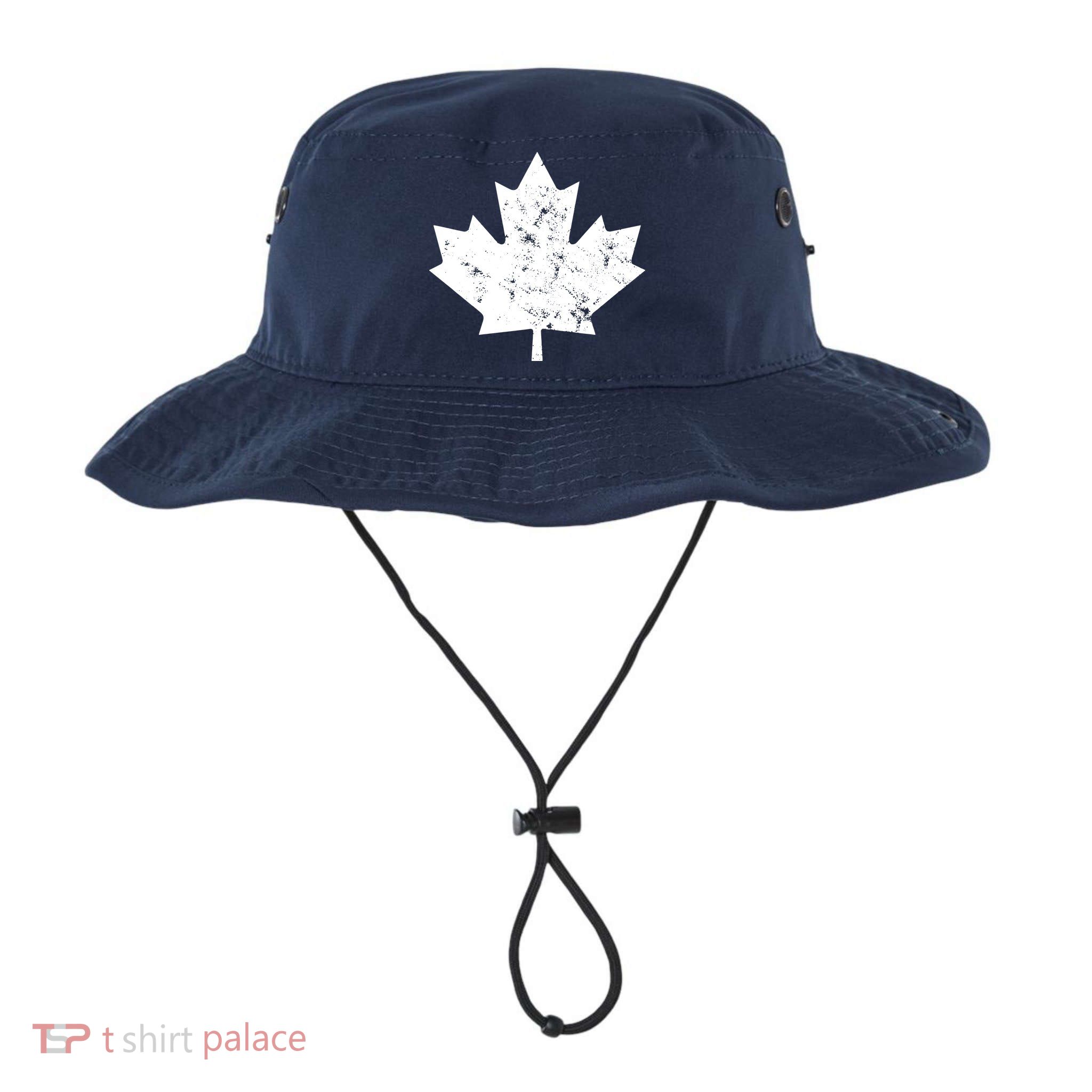 Canada Maple Leaf Flag Vintage Red White Canada Day Tank Top Bucket Hat