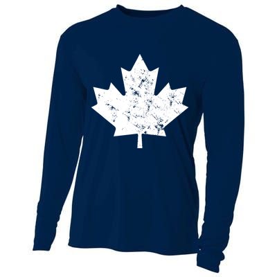 Canada Maple Leaf Flag Vintage Red White Canada Day Tank Top Cooling Performance Long Sleeve Crew