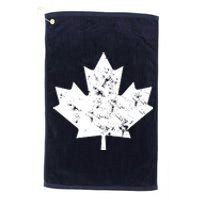 Canada Maple Leaf Flag Vintage Red White Canada Day Tank Top Platinum Collection Golf Towel