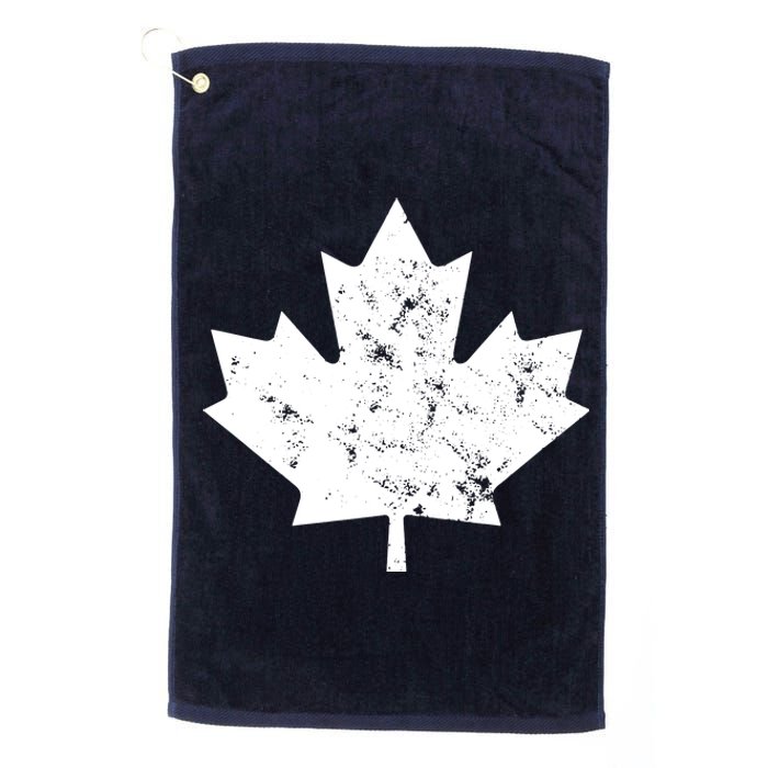 Canada Maple Leaf Flag Vintage Red White Canada Day Tank Top Platinum Collection Golf Towel