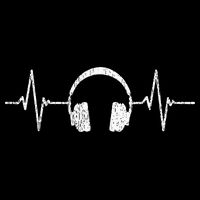 Cool Music Lover Producer DJ Present Heartbeat Headphones Kids Hoodie