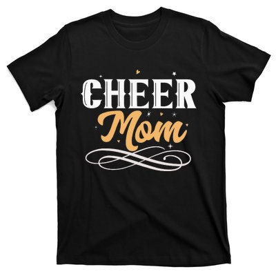 Cheer Mom Leopard Cheerleader Bleached Mothers Day T-Shirt