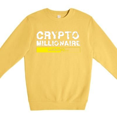 Crypto Millionaire Loading Premium Crewneck Sweatshirt