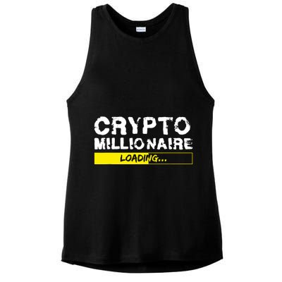 Crypto Millionaire Loading Ladies PosiCharge Tri-Blend Wicking Tank