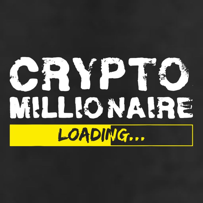 Crypto Millionaire Loading Garment-Dyed Fleece Hoodie