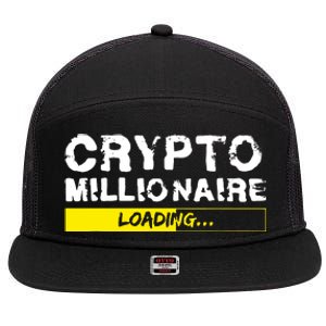 Crypto Millionaire Loading 7 Panel Mesh Trucker Snapback Hat