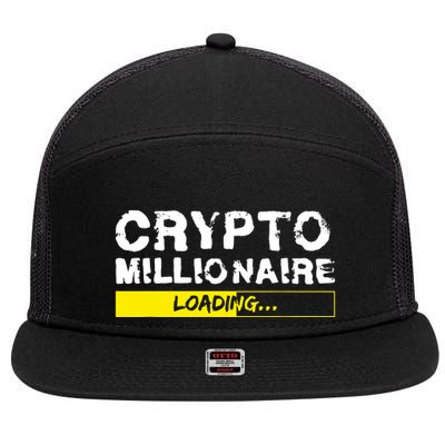 Crypto Millionaire Loading 7 Panel Mesh Trucker Snapback Hat