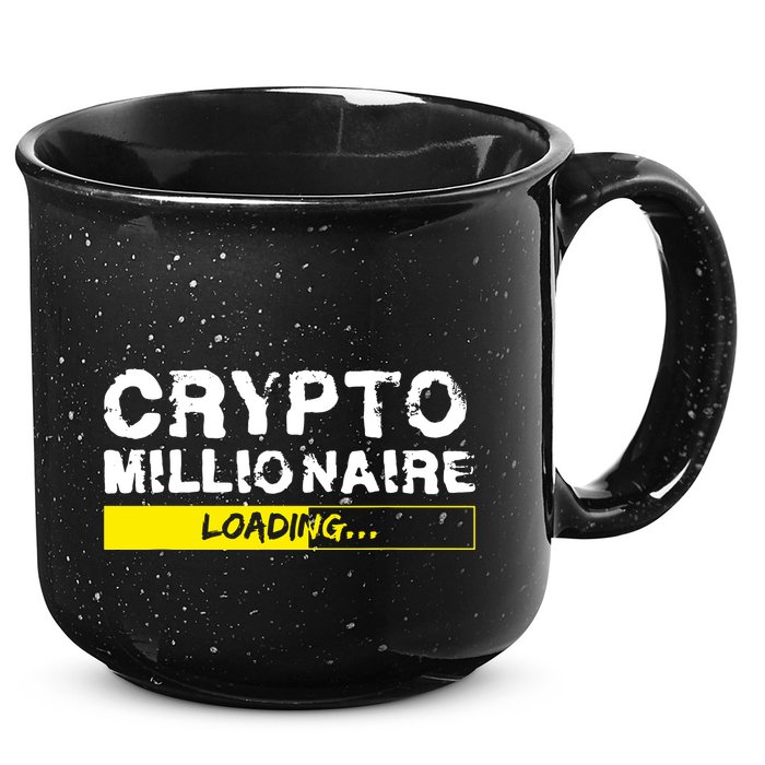 Crypto Millionaire Loading 15oz Campfire Ceramic Mug