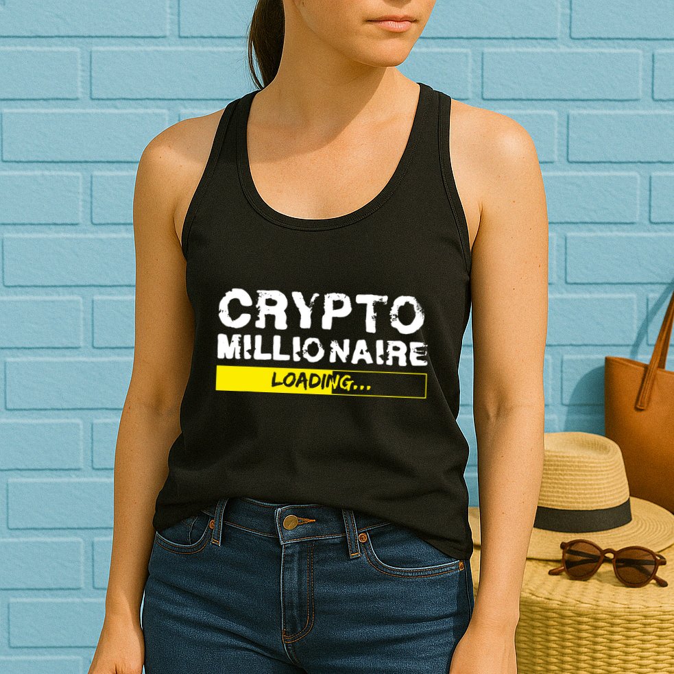 Crypto Millionaire Loading Womens Tank Top