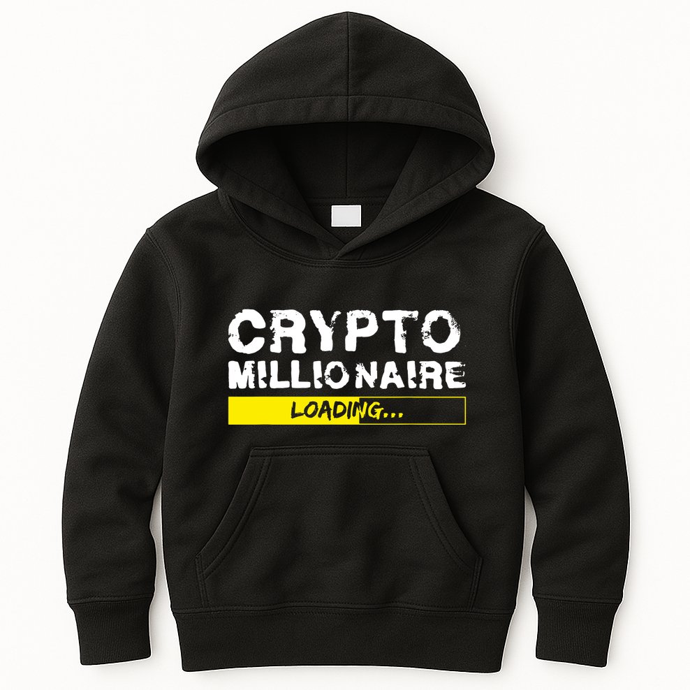Crypto Millionaire Loading Kids Hoodie