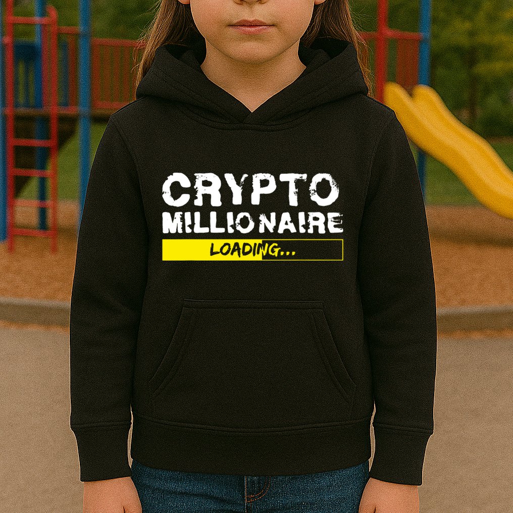 Crypto Millionaire Loading Kids Hoodie