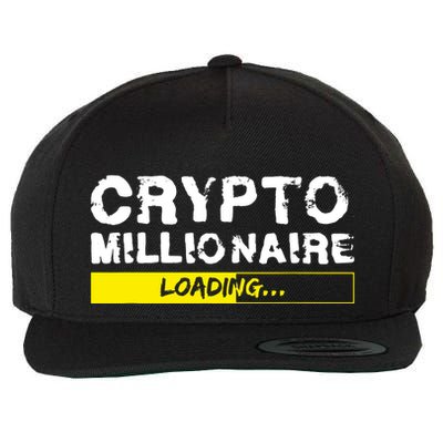 Crypto Millionaire Loading Wool Snapback Cap