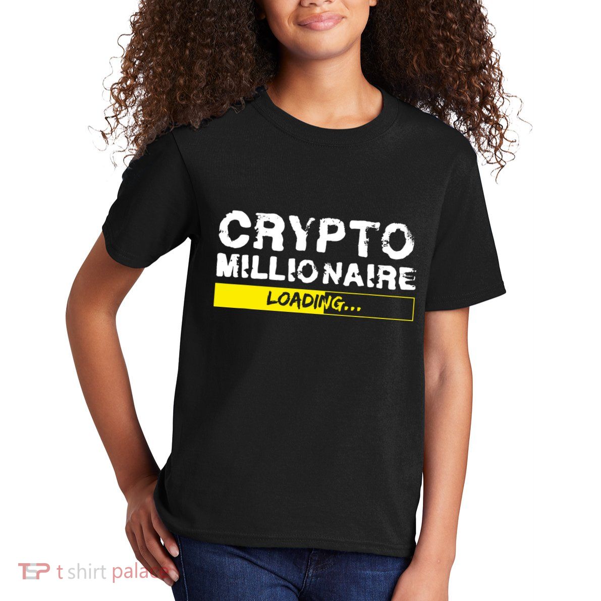 Crypto Millionaire Loading Kids T-Shirt