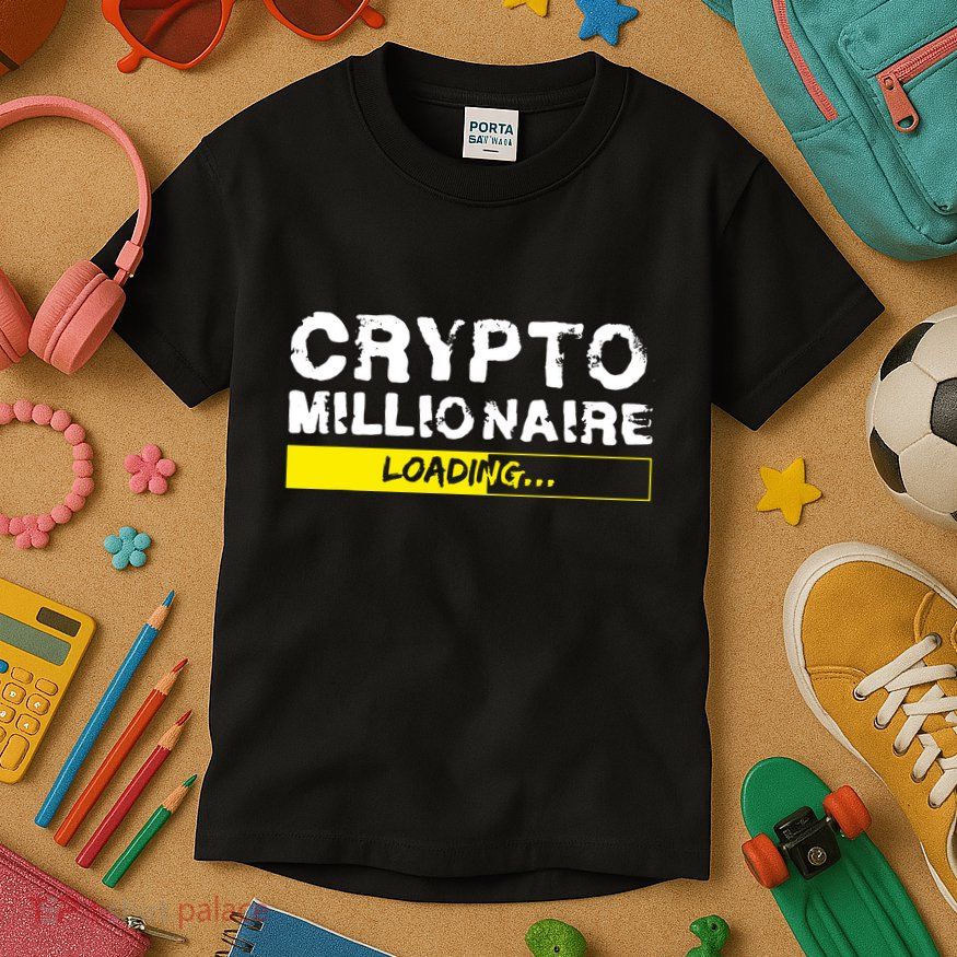 Crypto Millionaire Loading Kids T-Shirt