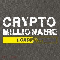 Crypto Millionaire Loading Cotton Canvas Backpack
