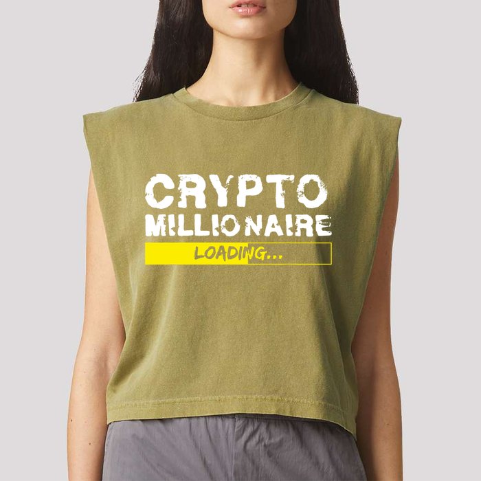 Crypto Millionaire Loading Garment-Dyed Women's Muscle Tee