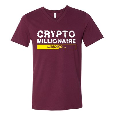 Crypto Millionaire Loading V-Neck T-Shirt