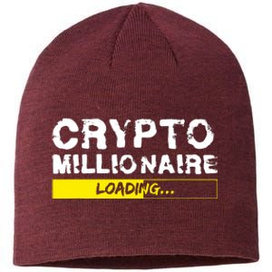 Crypto Millionaire Loading Sustainable Beanie