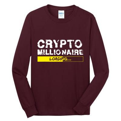 Crypto Millionaire Loading Tall Long Sleeve T-Shirt