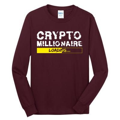 Crypto Millionaire Loading Tall Long Sleeve T-Shirt