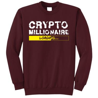 Crypto Millionaire Loading Tall Sweatshirt