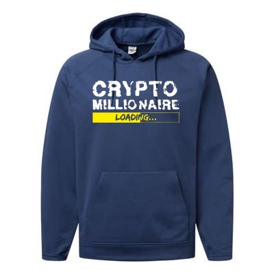 Crypto Millionaire Loading Performance Fleece Hoodie