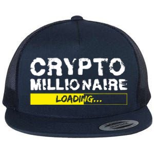 Crypto Millionaire Loading Flat Bill Trucker Hat