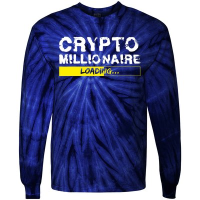 Crypto Millionaire Loading Tie-Dye Long Sleeve Shirt