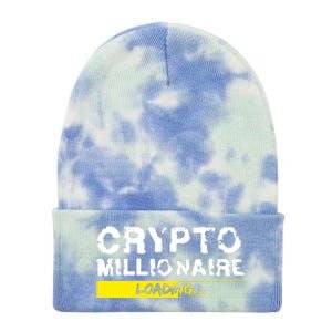 Crypto Millionaire Loading Tie Dye 12in Knit Beanie