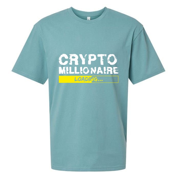 Crypto Millionaire Loading Sueded Cloud Jersey T-Shirt