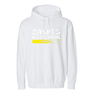 Crypto Millionaire Loading Garment-Dyed Fleece Hoodie