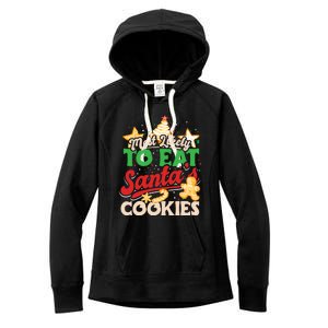 Christmas Most Likely To Eat SantaS Cookies Family Matching Great Gift Women's Fleece Hoodie