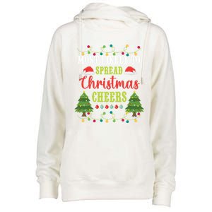 Christmas Most Likely To Spread Christmas Cheers Matching Gift Womens Funnel Neck Pullover Hood