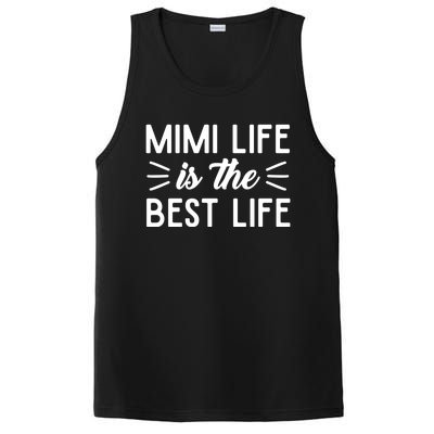 Cute Mimi Life Is The Best Life Letter Graphic Grandma Bless Gift PosiCharge Competitor Tank