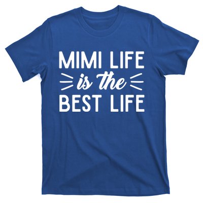 Cute Mimi Life Is The Best Life Letter Graphic Grandma Bless Gift T-Shirt