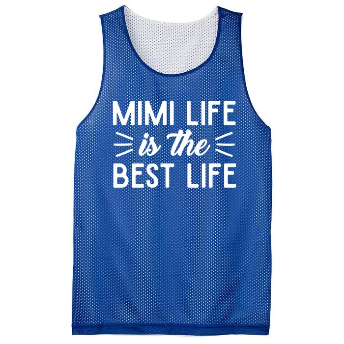 Cute Mimi Life Is The Best Life Letter Graphic Grandma Bless Gift Mesh Reversible Basketball Jersey Tank