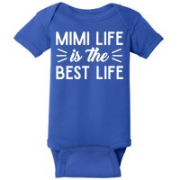 Cute Mimi Life Is The Best Life Letter Graphic Grandma Bless Gift Baby Bodysuit