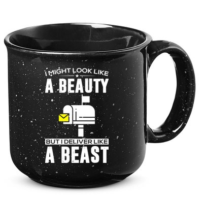 Cute Mail Lady Mail Carrier Postal Worker 15oz Campfire Ceramic Mug