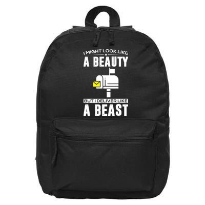 Cute Mail Lady Mail Carrier Postal Worker 16 in Basic Backpack