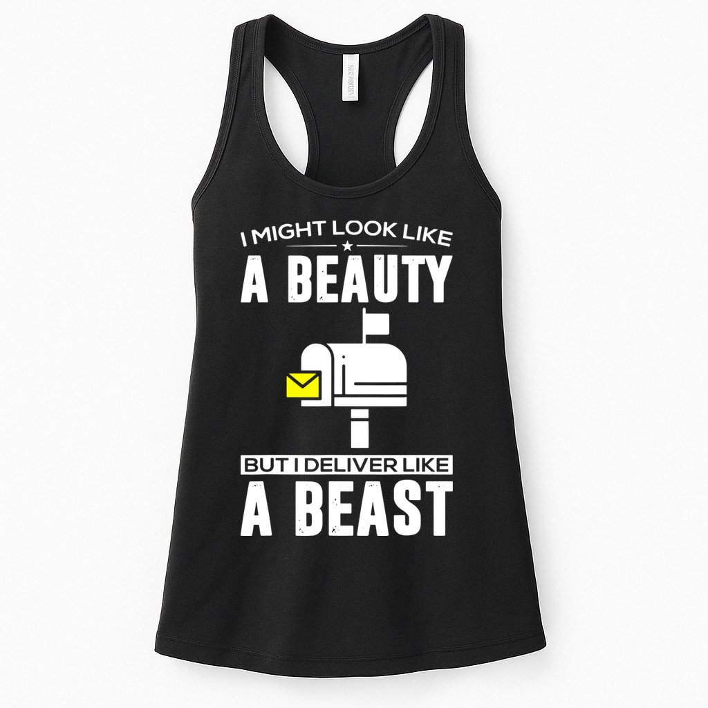 Cute Mail Lady Mail Carrier Postal Worker Womens Tank Top