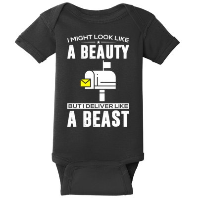 Cute Mail Lady Mail Carrier Postal Worker Baby Bodysuit