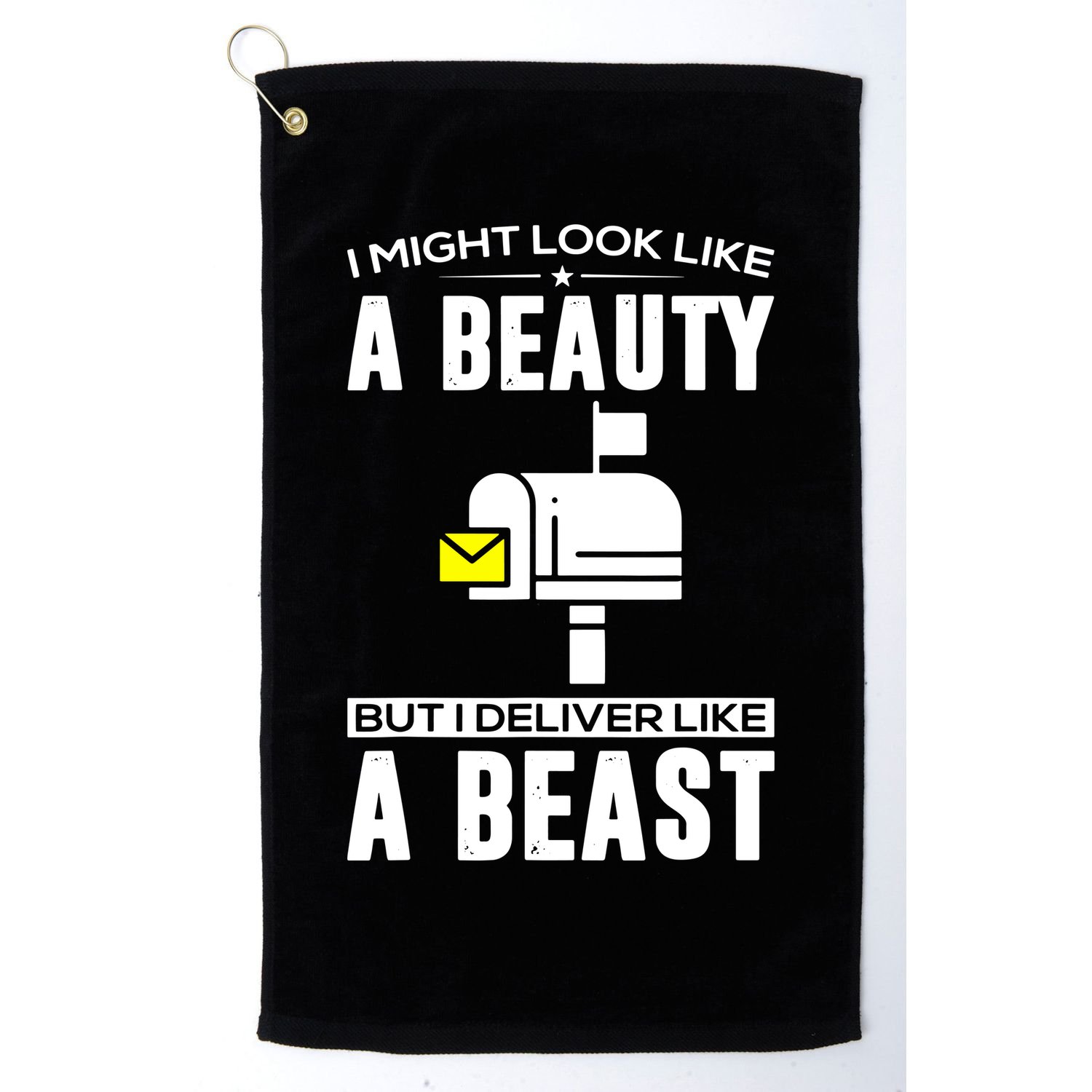 Cute Mail Lady Mail Carrier Postal Worker Golf Towel