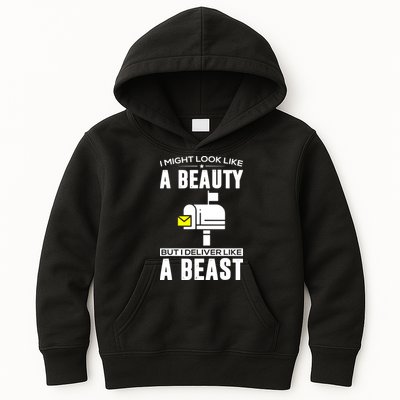 Cute Mail Lady Mail Carrier Postal Worker Kids Hoodie