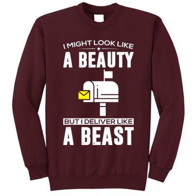 Cute Mail Lady Mail Carrier Postal Worker Tall Sweatshirt