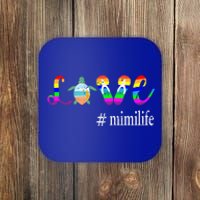 Cool Mom Love Mimi Life Tutrle Mimi Gift Coaster