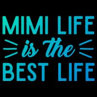 Cute Mimi Life Is The Best Life Letter Graphic Grandma Bless Gift Flat Bill Trucker Hat