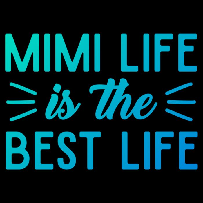 Cute Mimi Life Is The Best Life Letter Graphic Grandma Bless Gift Flat Bill Trucker Hat