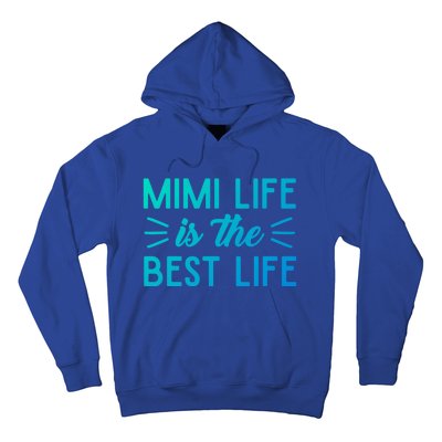 Cute Mimi Life Is The Best Life Letter Graphic Grandma Bless Gift Hoodie